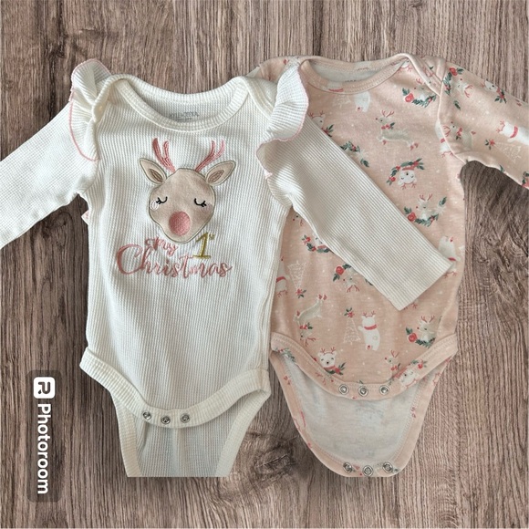Other - Baby’s first Christmas onesies size 6-9 months